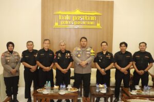 Perkuat Sinergi Kamtibmas, Kapolres Pasuruan Terima Audiensi Senkom Mitra Polri